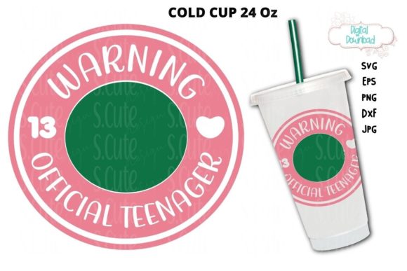 Cold Cup Ring Svg, 13th Birthday Queen