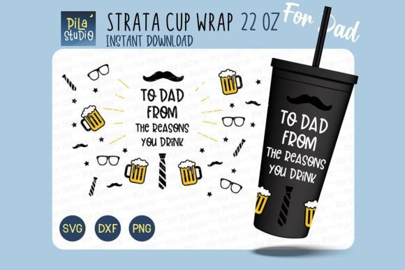 Father's Day for Strata Cup 22oz SVG PNG