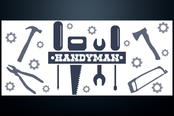 Handyman Tools Libbey Glass Cup Wrap Svg