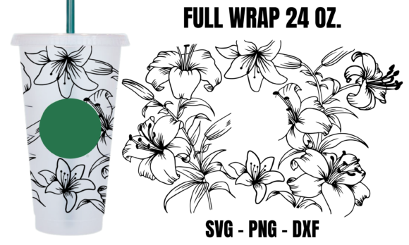Lilly Starbucks Cup Wrap Svg: Graphics and Crafts